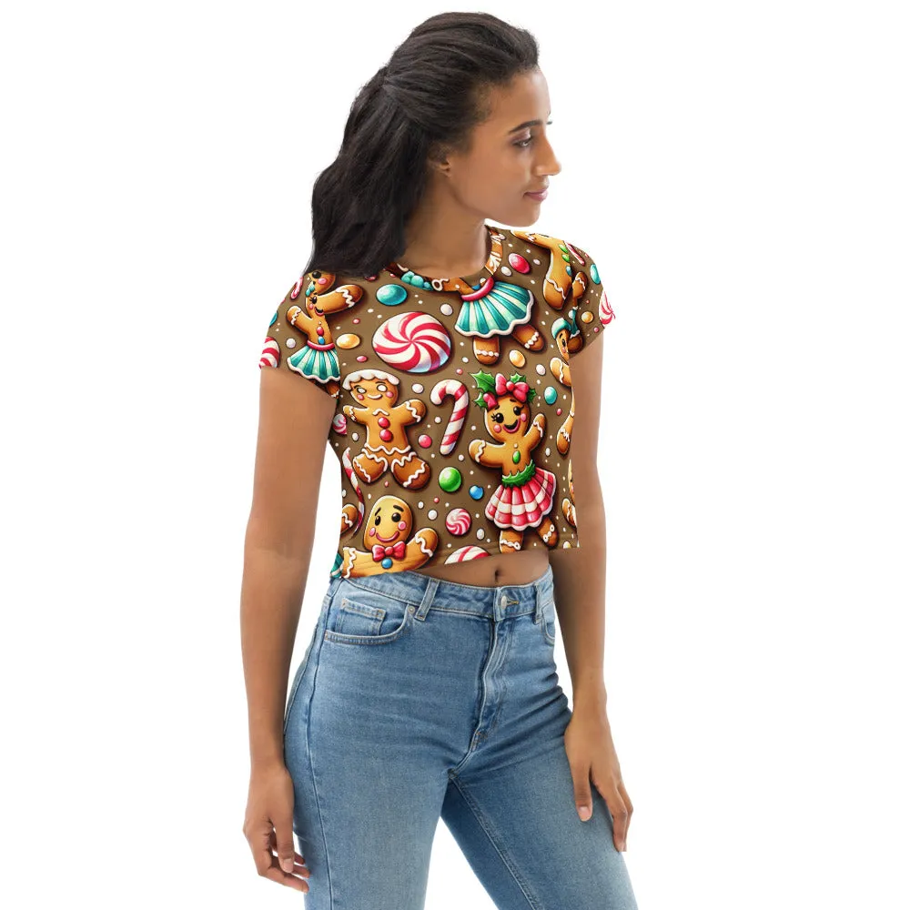 Whimsical Winter Wear Crop Tee