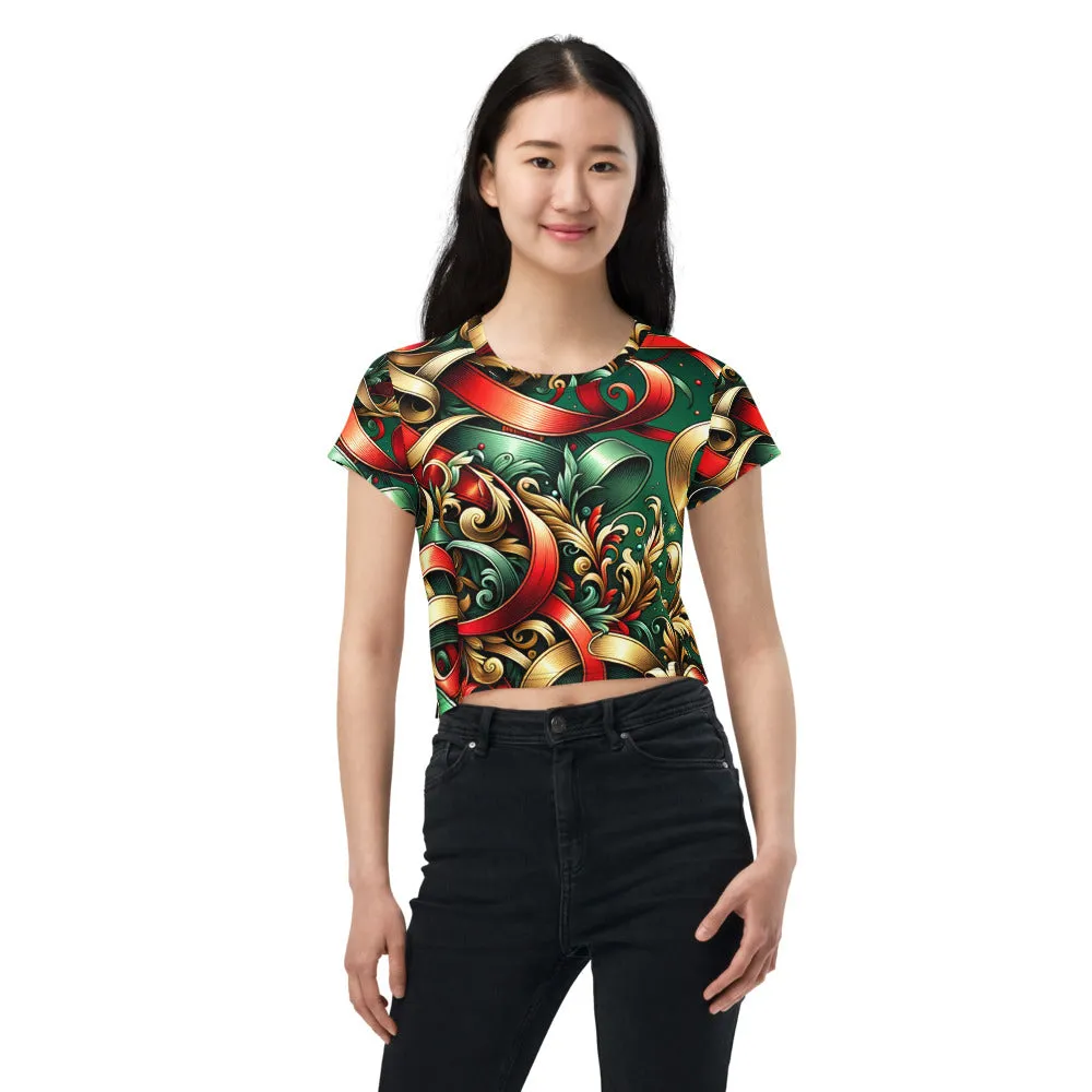 Whimsical Winter Wear Crop Tee