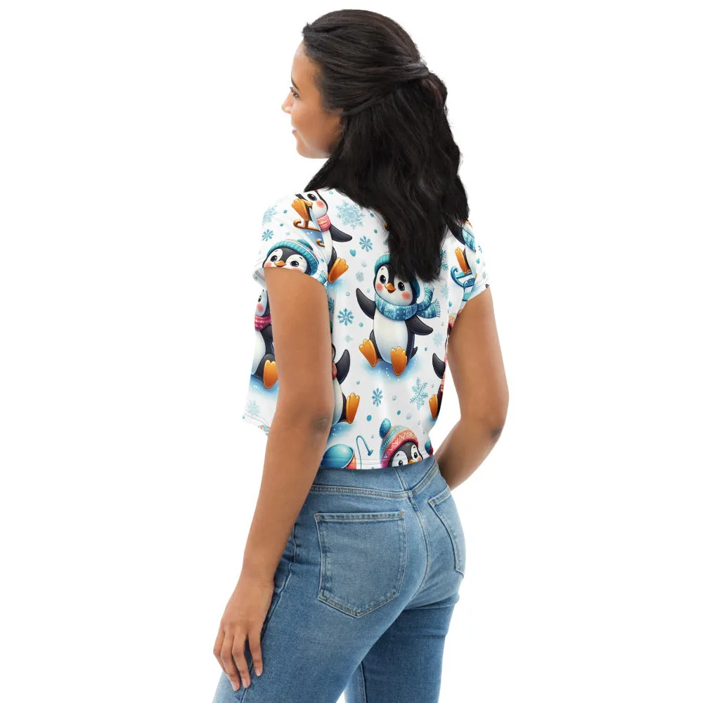 Whimsical Winter Wear Crop Tee
