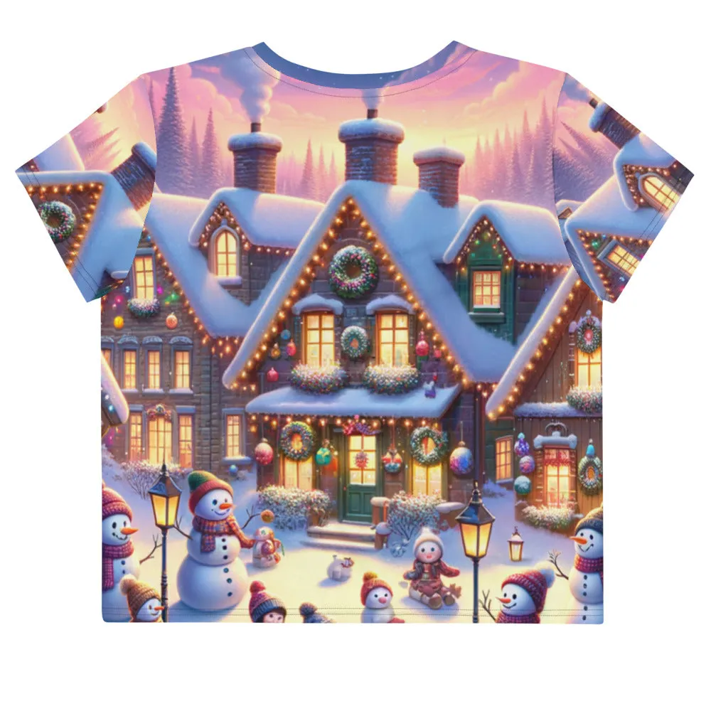 Whimsical Winter Wear Crop Tee