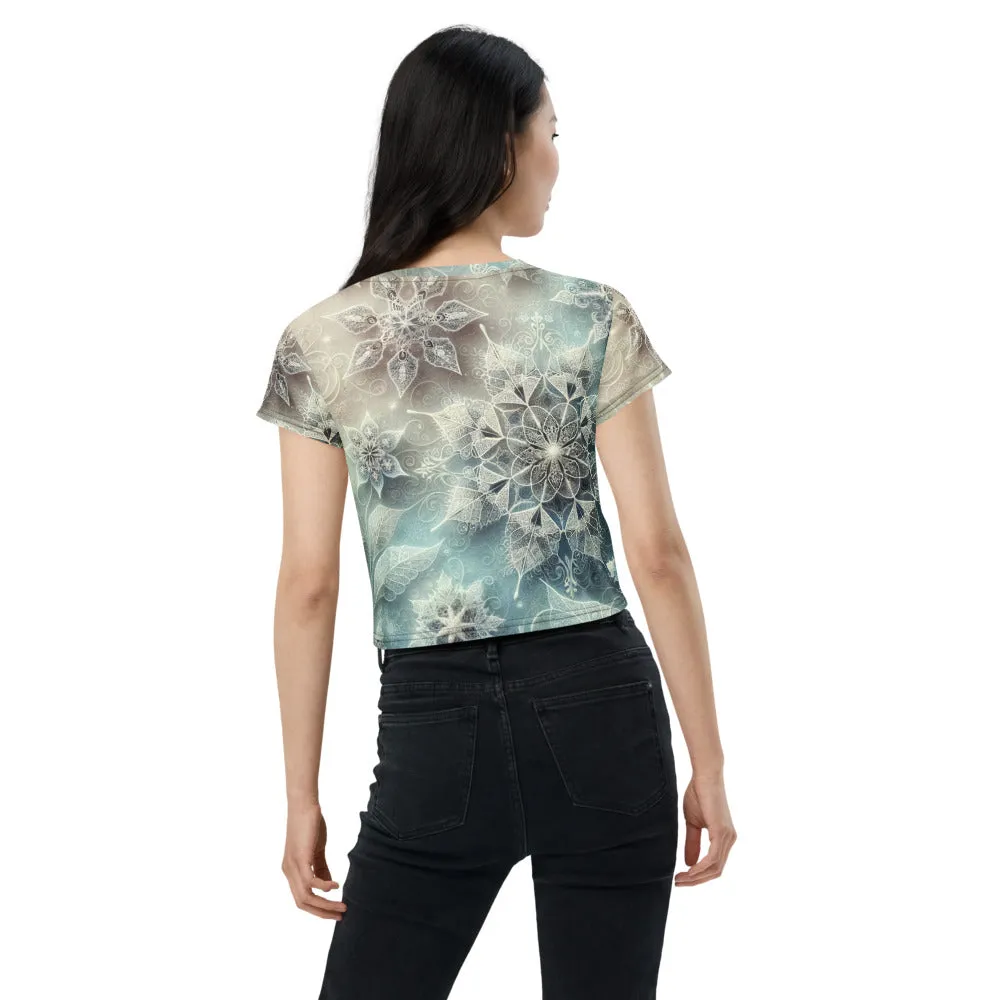 Whimsical Winter Wear Crop Tee