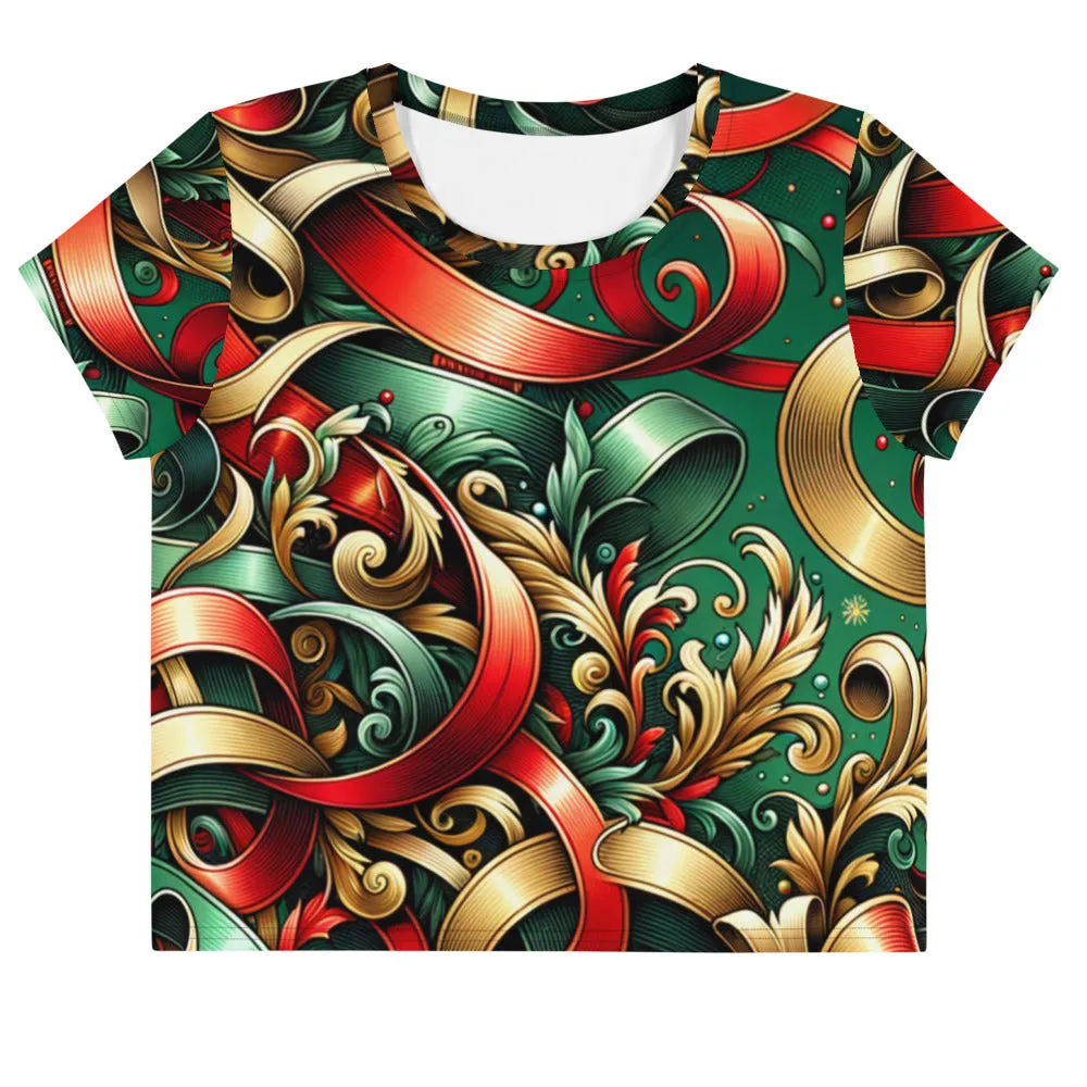 Whimsical Winter Wear Crop Tee