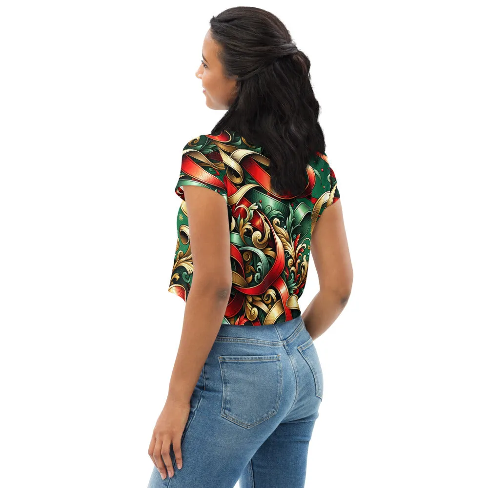 Whimsical Winter Wear Crop Tee