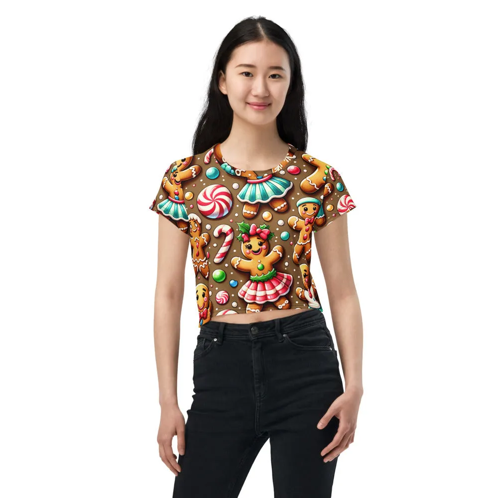 Whimsical Winter Wear Crop Tee
