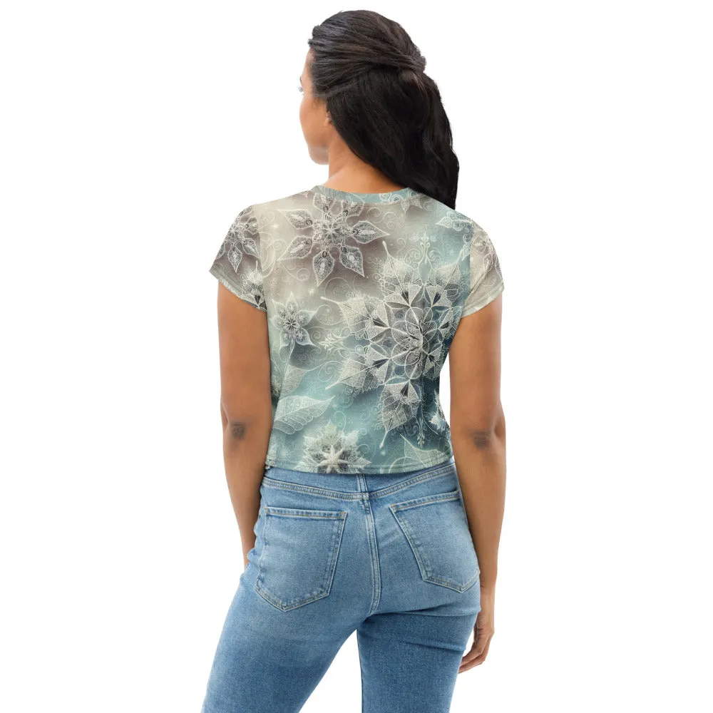 Whimsical Winter Wear Crop Tee