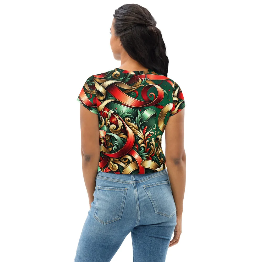 Whimsical Winter Wear Crop Tee