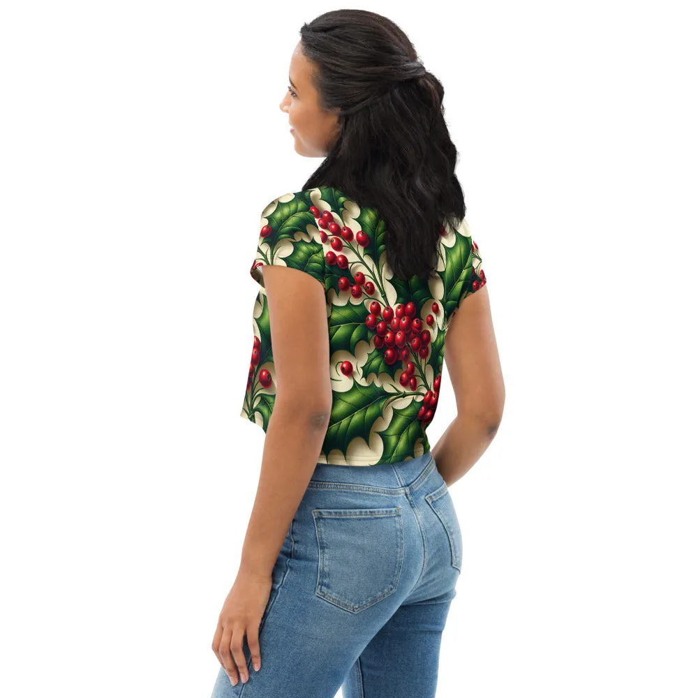 Whimsical Winter Wear Crop Tee