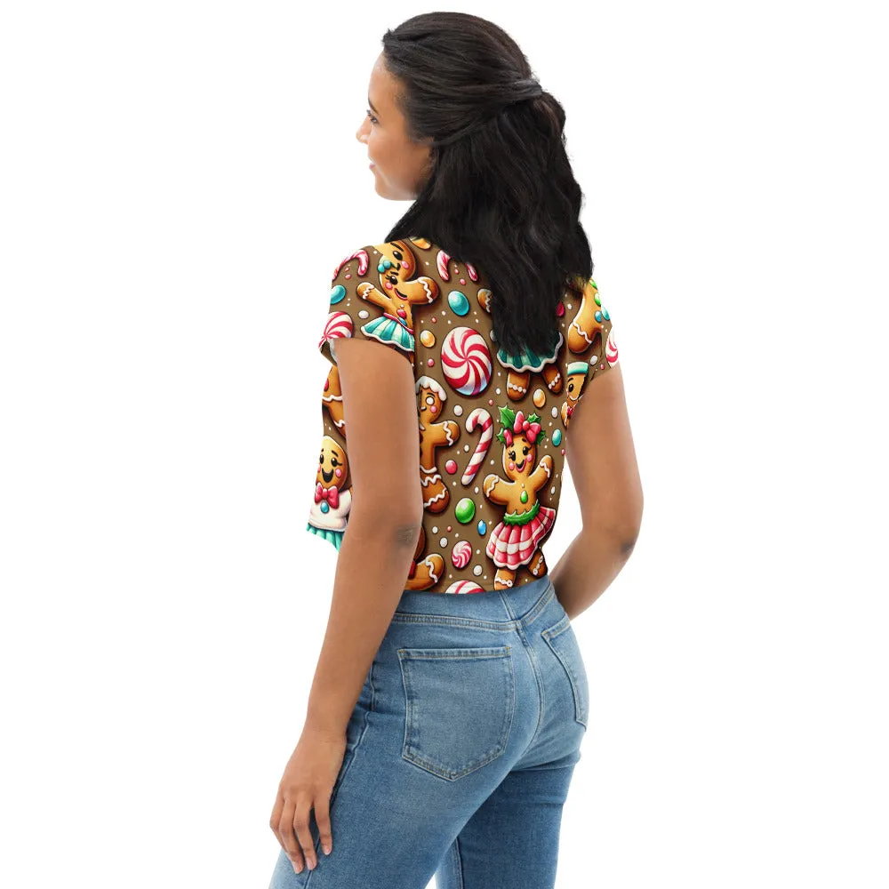 Whimsical Winter Wear Crop Tee