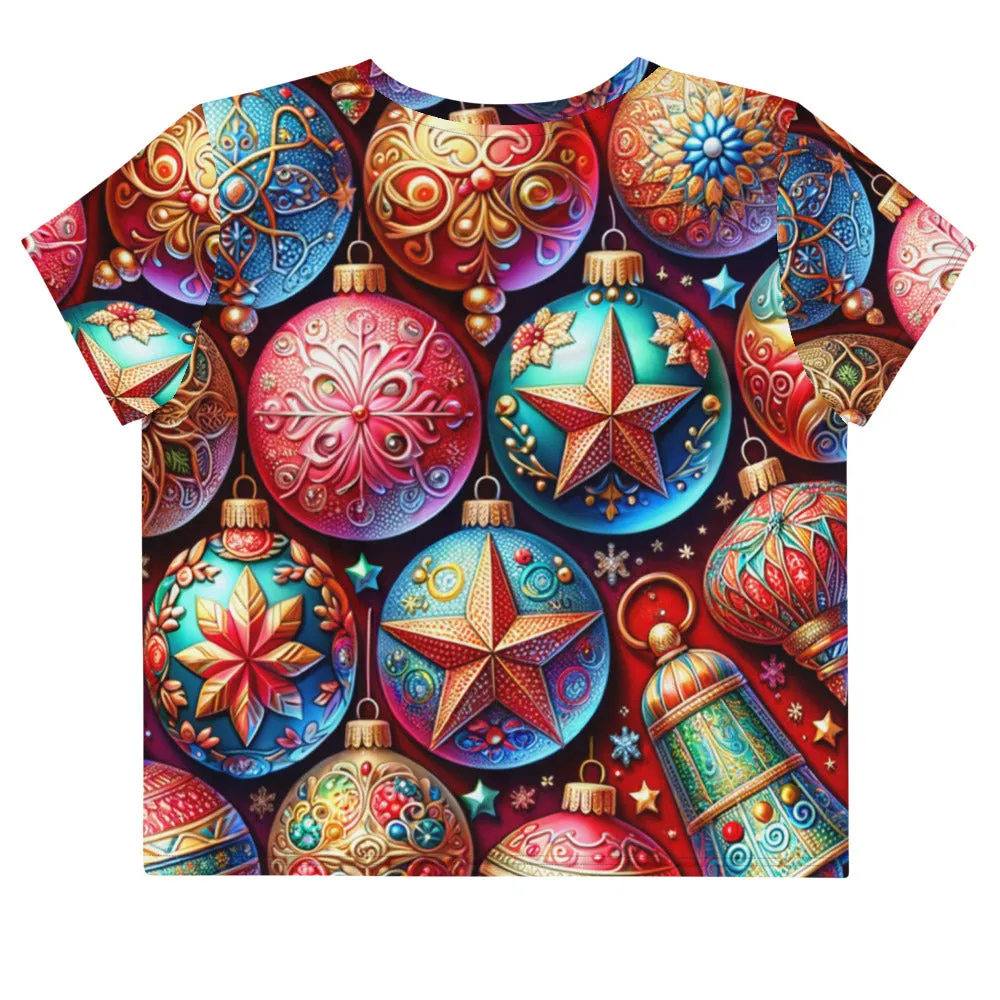 Whimsical Winter Wear Crop Tee