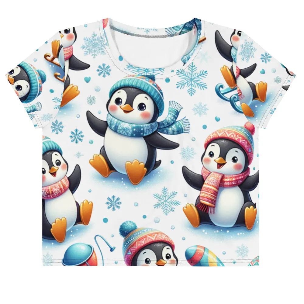 Whimsical Winter Wear Crop Tee