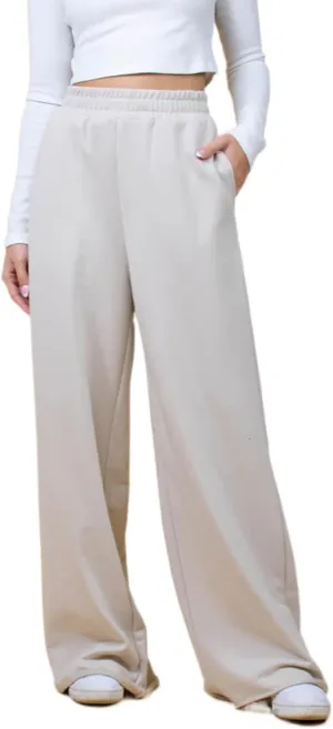 Winioder Wide Leg Sweatpants for Women Elastic High Waisted Baggy Sweat Pants Teen Girls Oversized Straight Leg Sweatpants
