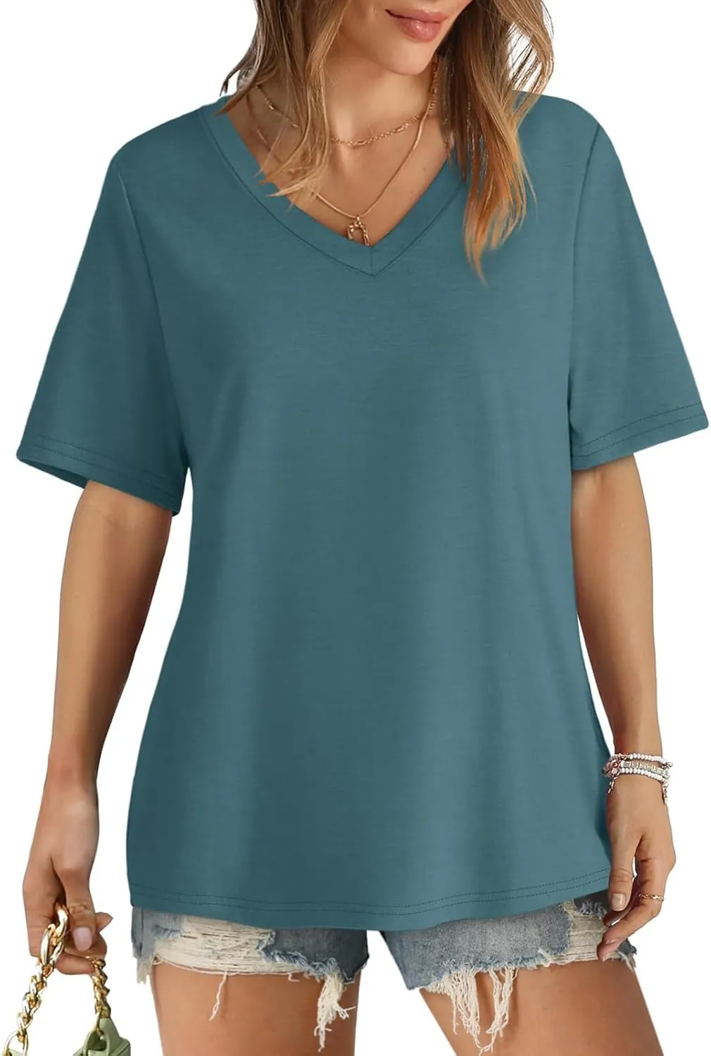 Women Silk Satin Tank Tops Dressy Scoop Neck Camisole Sleeveless Blouses Shirts Casual Summer 3/4 Sleeve T Shirts for Women