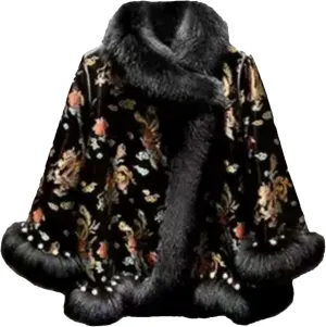 Women Thick Warm Single Breasted Faux Fur Outerwear Stylish Festival Casual Turn-Down Collar Jacket