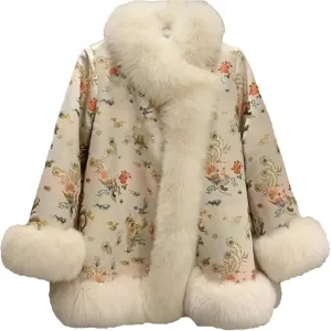 Women Thick Warm Single Breasted Faux Fur Outerwear Stylish Festival Casual Turn-Down Collar Jacket