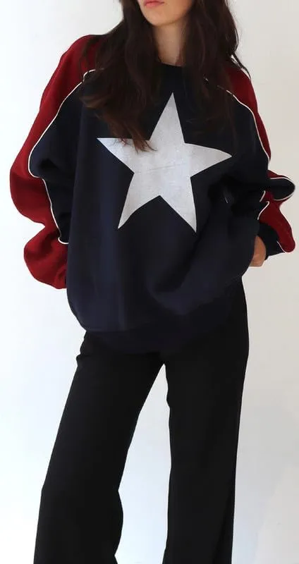 Women Y2k Graphic Print Oversized Sweatshirts Long Sleeve Crewneck Pullover Shirt Casual Fall Workout Top Clothes