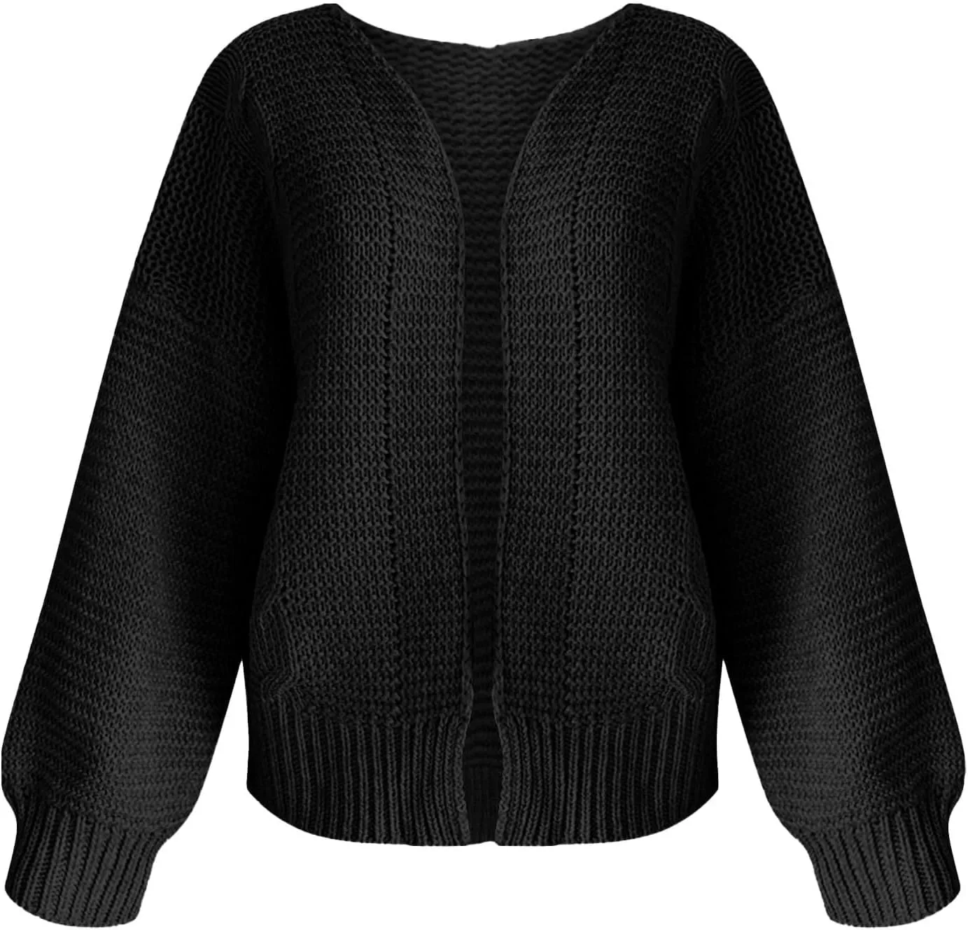 Womens Chunky Cardigan Sweater Oversized Lightweight Open Front Cardigan Casual Baggy Cable Knit Sweaters Fall Coats