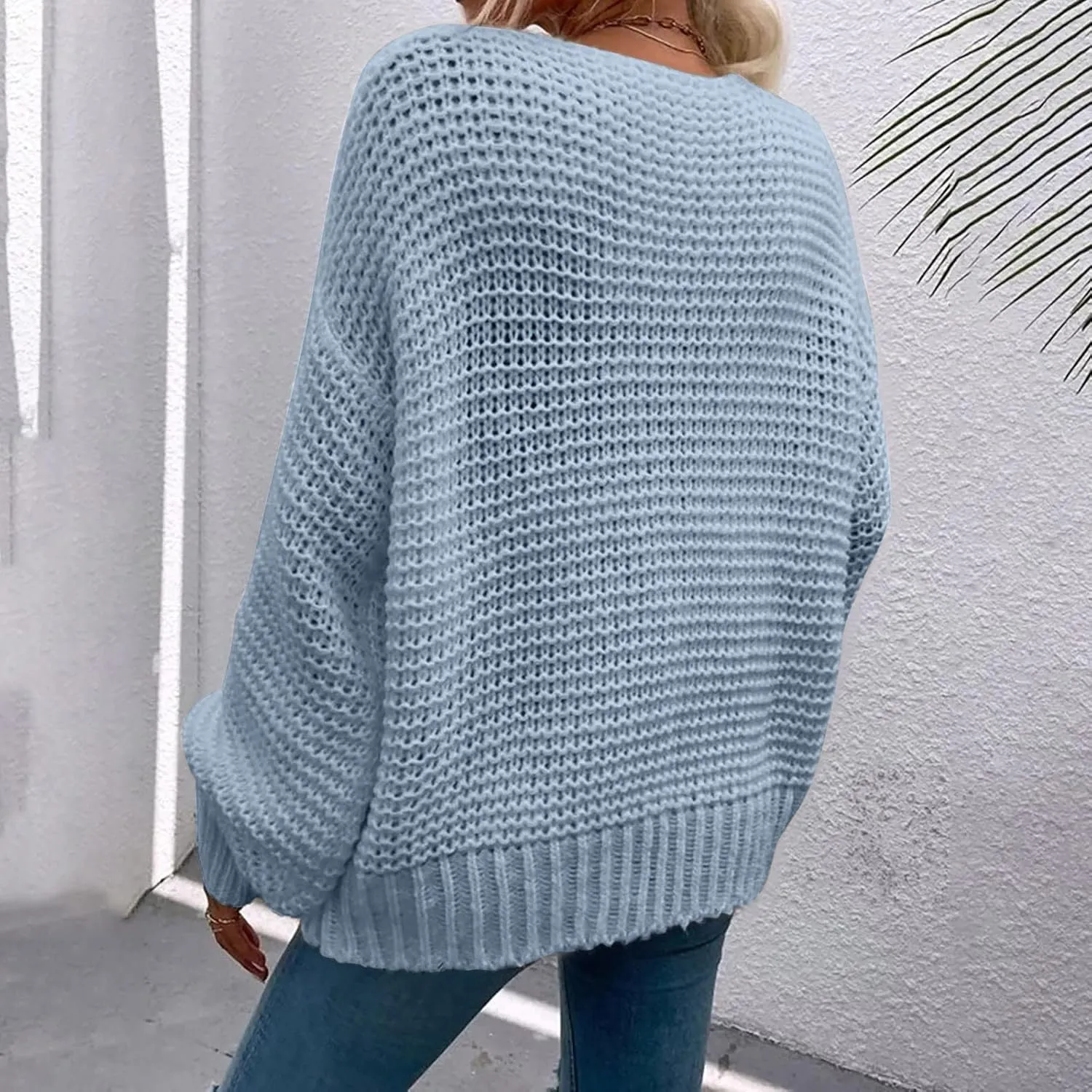Womens Chunky Cardigan Sweater Oversized Lightweight Open Front Cardigan Casual Baggy Cable Knit Sweaters Fall Coats