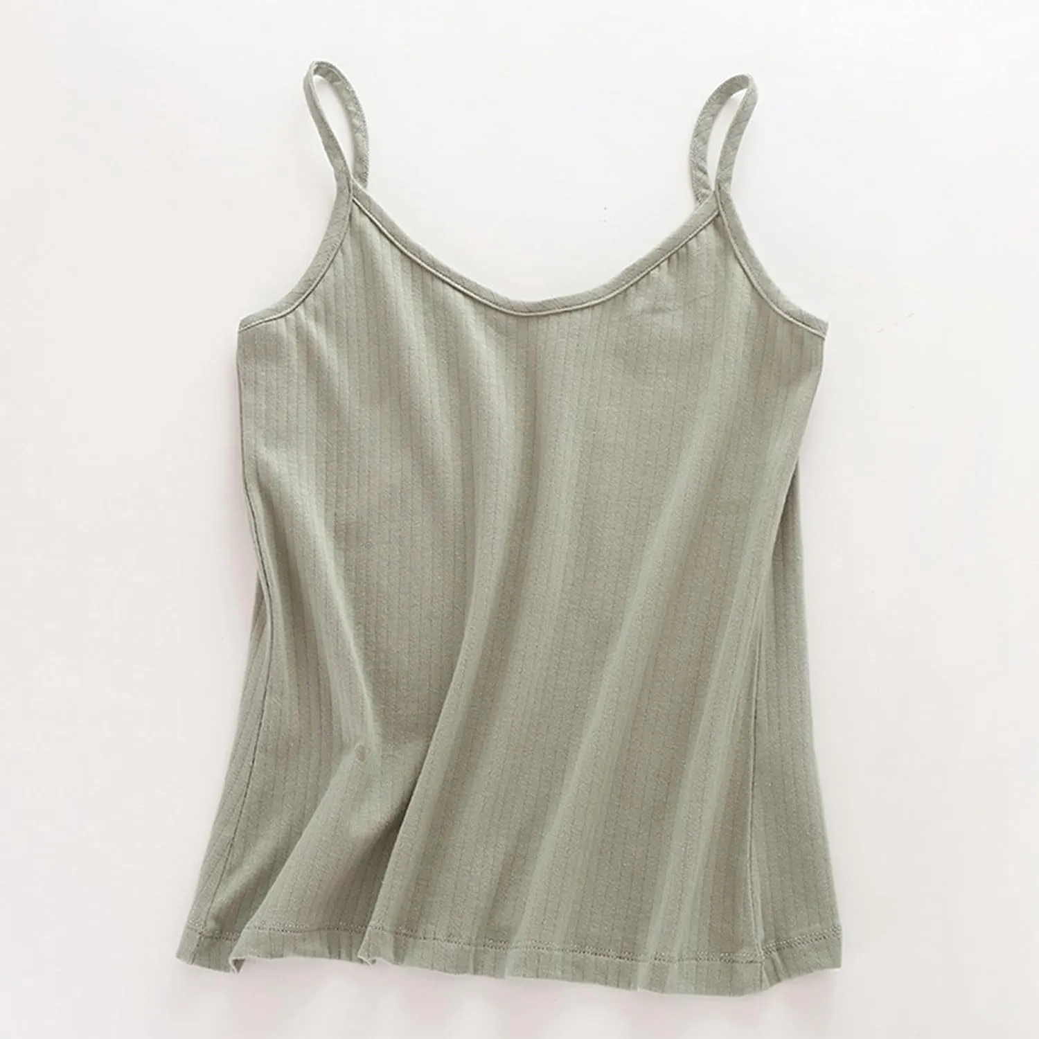 Women's Cotton T-Shirt Plus Size Solid Scoop Neck Sleeveless Camisole Casual Lightweight Breathable Slim Fit Blouse