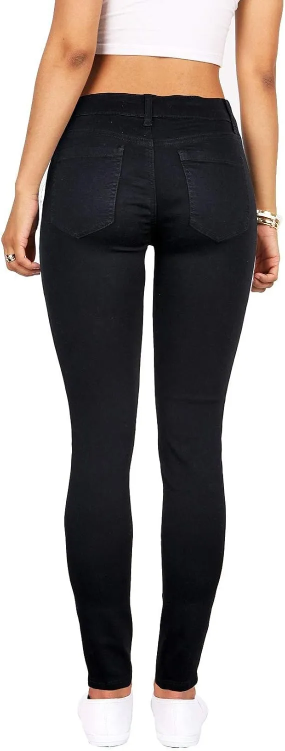 Women's High Waisted Jeans for Women Distressed Stretch Jeans for Women Ripped Butt Lift Jeans Denim Pants