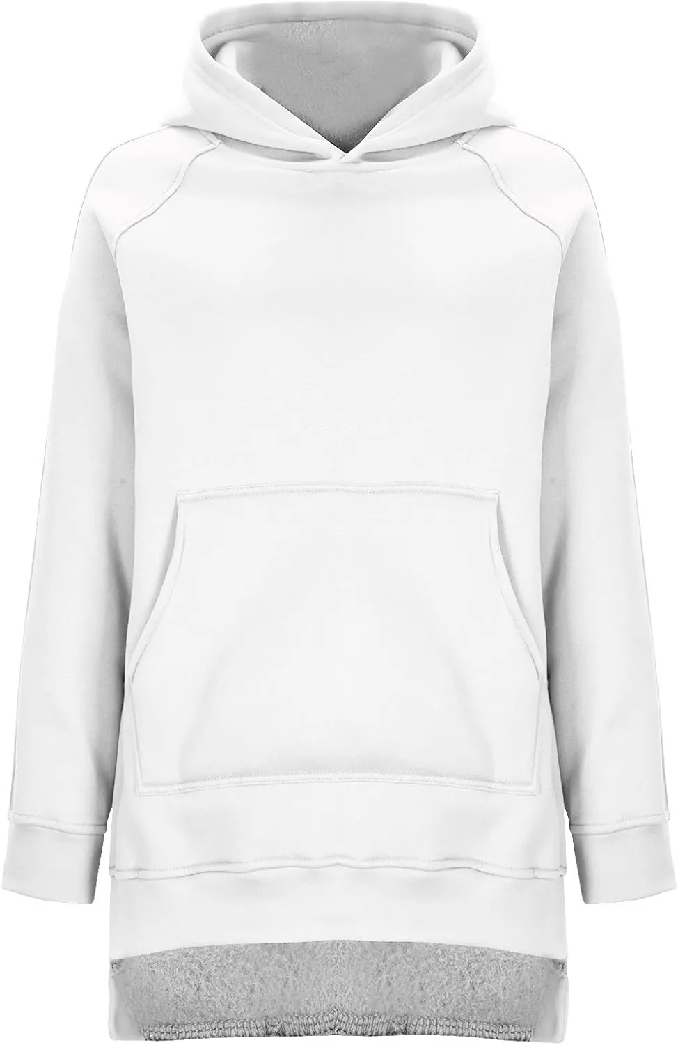 Womens Hoodies Oversized Soild Long Sleeve Pullover Hooded Sweatshirt Casual Loose Outfits 2024 Fall Clothes