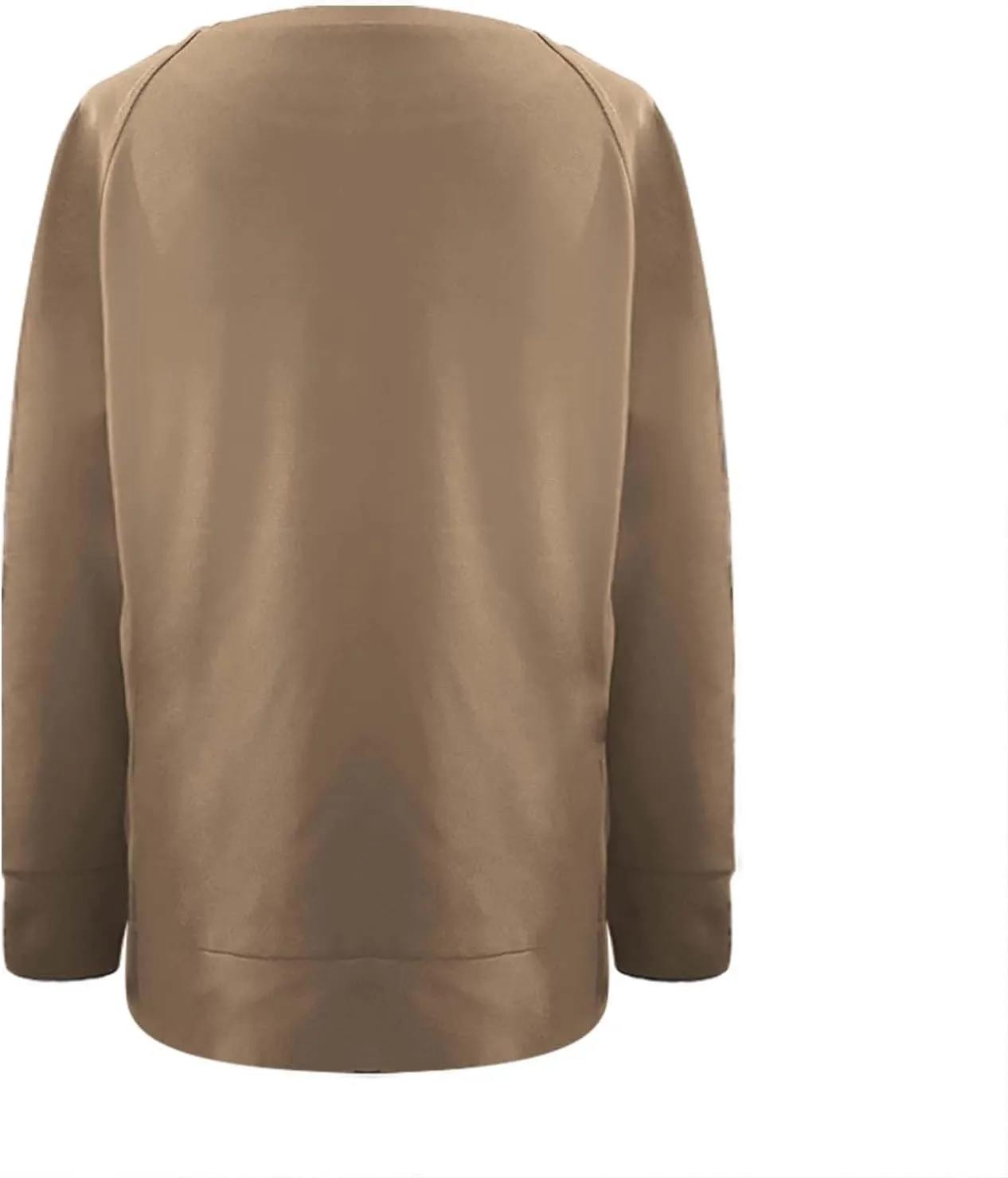Womens Oversized Sweatshirt Crewneck Long Sleeve Tunic Pollover Side Zipper Hoodie Sweater 2024 Fall Clothes