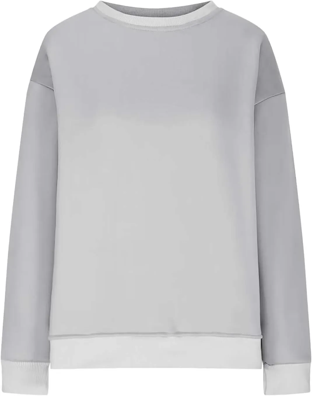 Womens Oversized Sweatshirts Side Slit Crewneck Long Sleeve Tops Loose Pullover 2024 Fall Women Extra