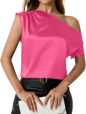 Womens Satin Tank Tops Sleeveless Lightweight Outdoor Vacation Shirts Casual Loose Summer Fashion Tees Blouses 2025