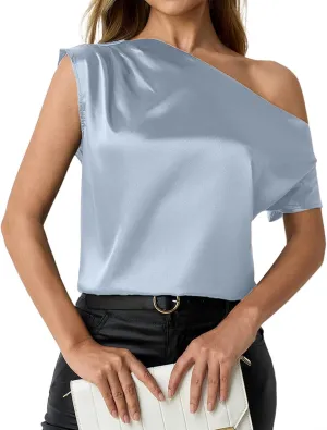 Womens Satin Tank Tops Sleeveless Lightweight Outdoor Vacation Shirts Casual Loose Summer Fashion Tees Blouses 2025