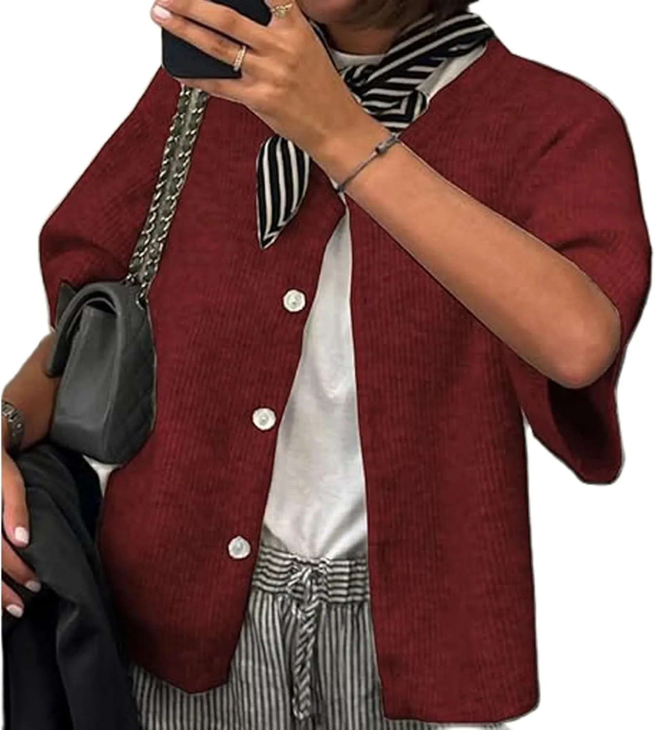 Womens Sleeveless Knit Cardigan Short Sleeve Button Down Cropped Knitted Sweater Y2k Solid Color Going Out Knit Top