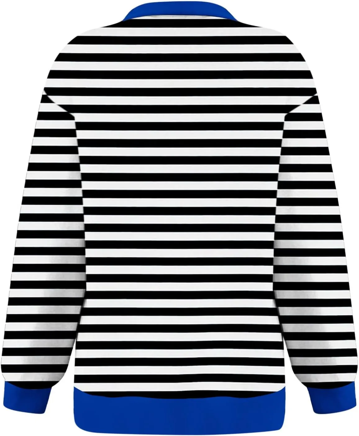 Women's Striped Oversized Hoodies,2024 Casual Cowl Neck Long Sleeve Fleece Sweatshirts,Pullover Tunic Cute Winter