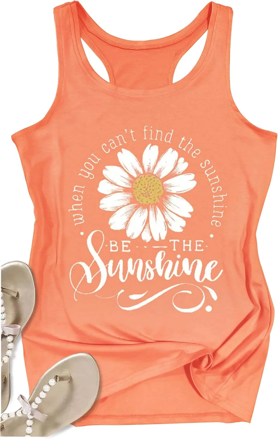 Womens Summer Casual Tank Tops Country Concert Tops Sunshine Beach Racerback T Shirts Cowgirl Tank Tops Cami