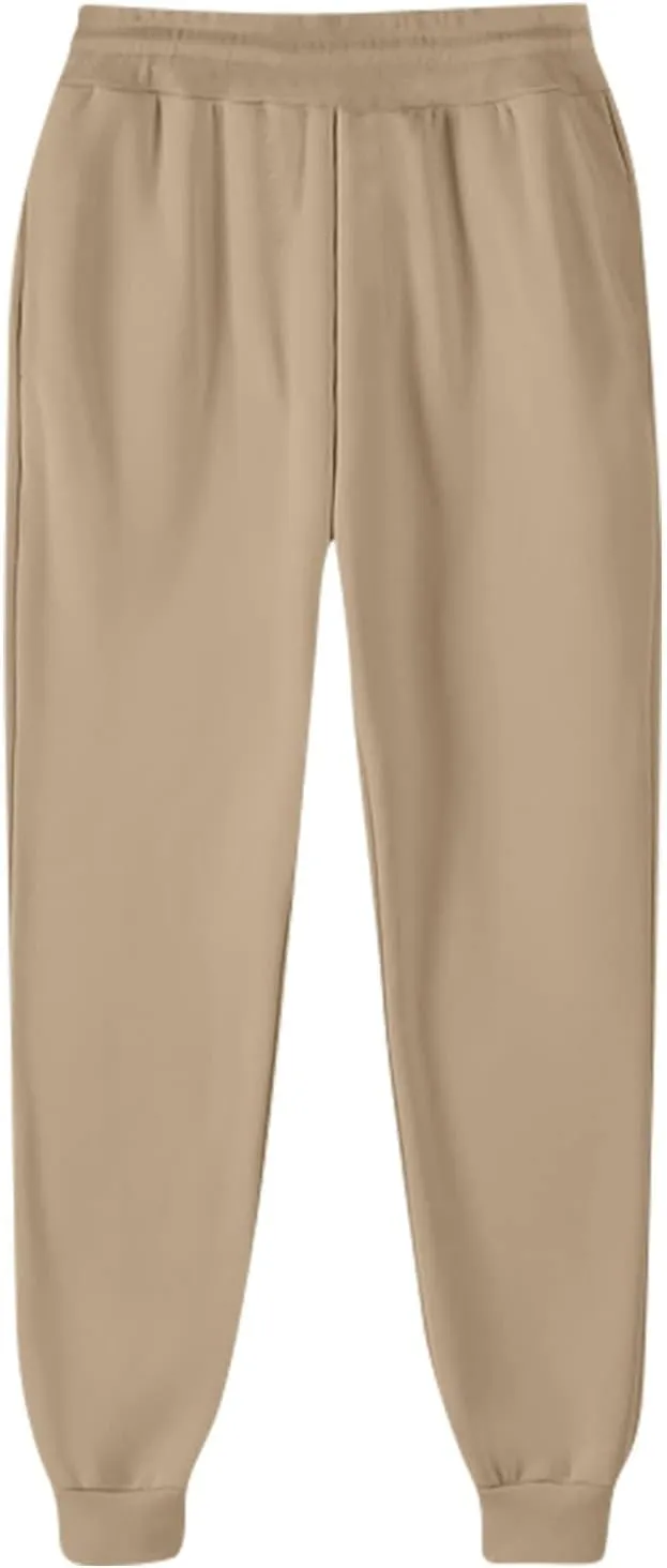 Womens Sweatpants Baggy High Waisted Fall Pants Cinch Bottom Joggers with Pockets Y2k Cotton Athletic Trousers