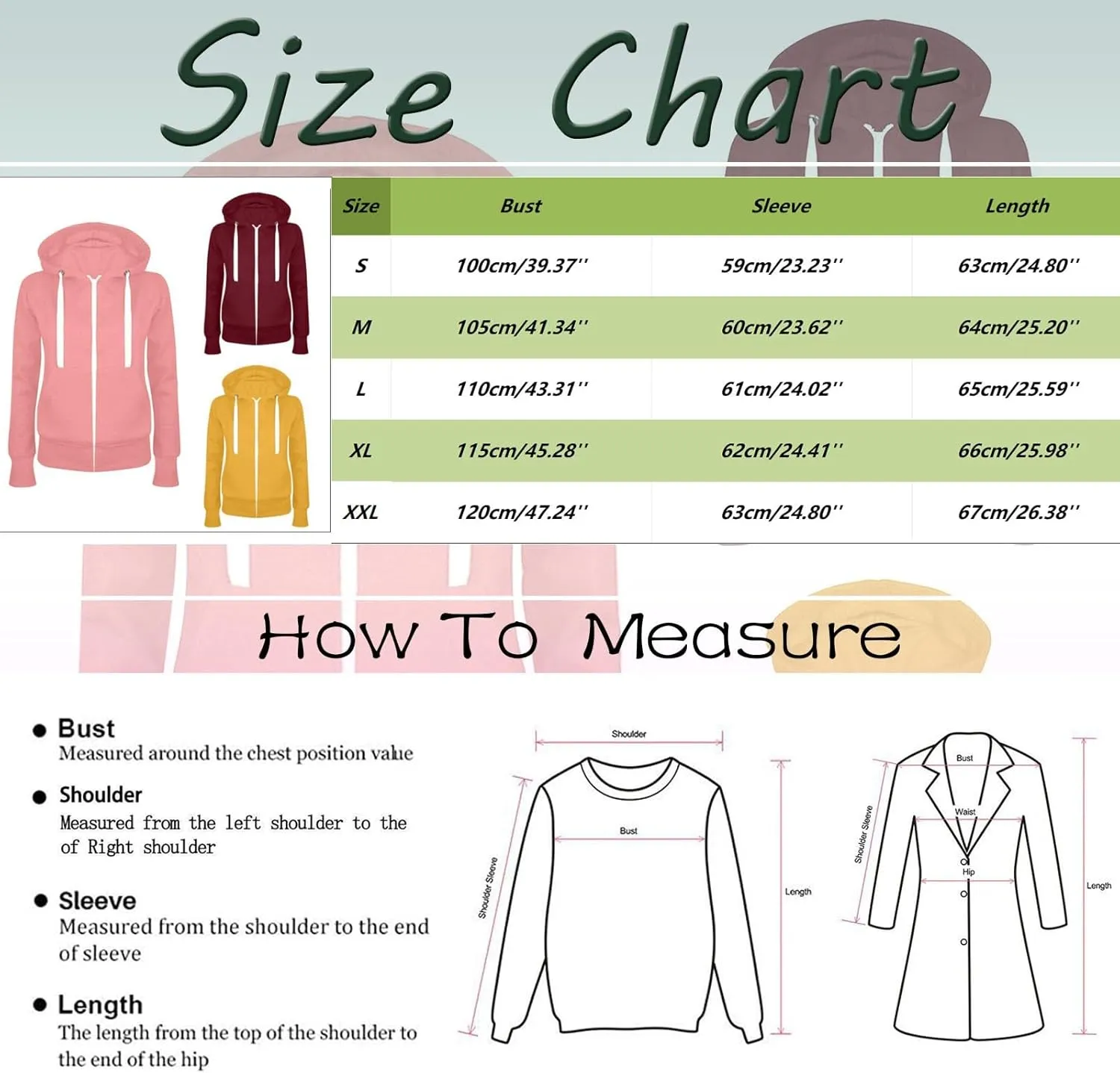 Womens Zip Up Drawstring Solid Jackets Long Sleeve Loose Hoodies Oversized Comfy Hooded Sweatshirt Fall Pullover Tops