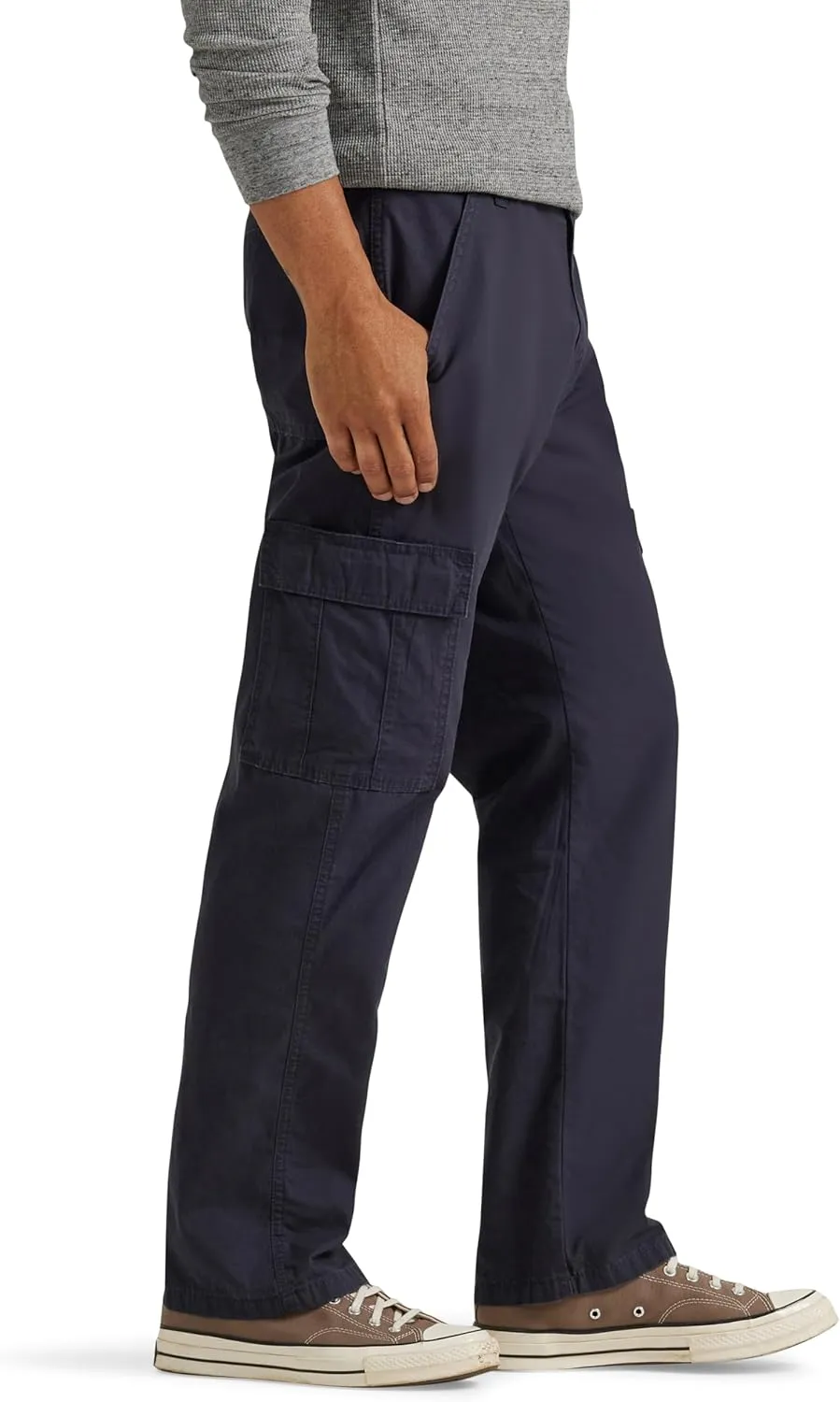 Wrangler Authentics Men's Twill Relaxed Fit Cargo Pant (Logan)