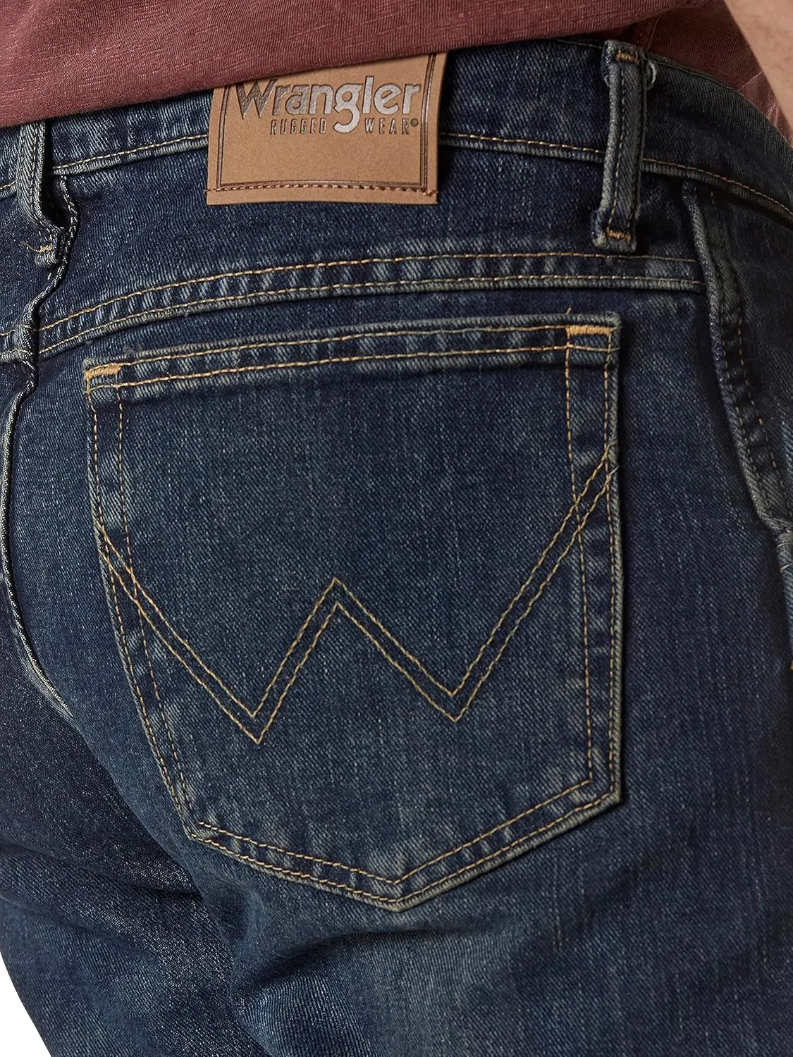Wrangler Men's Rugged Wear Relaxed Straight Fit Jeans