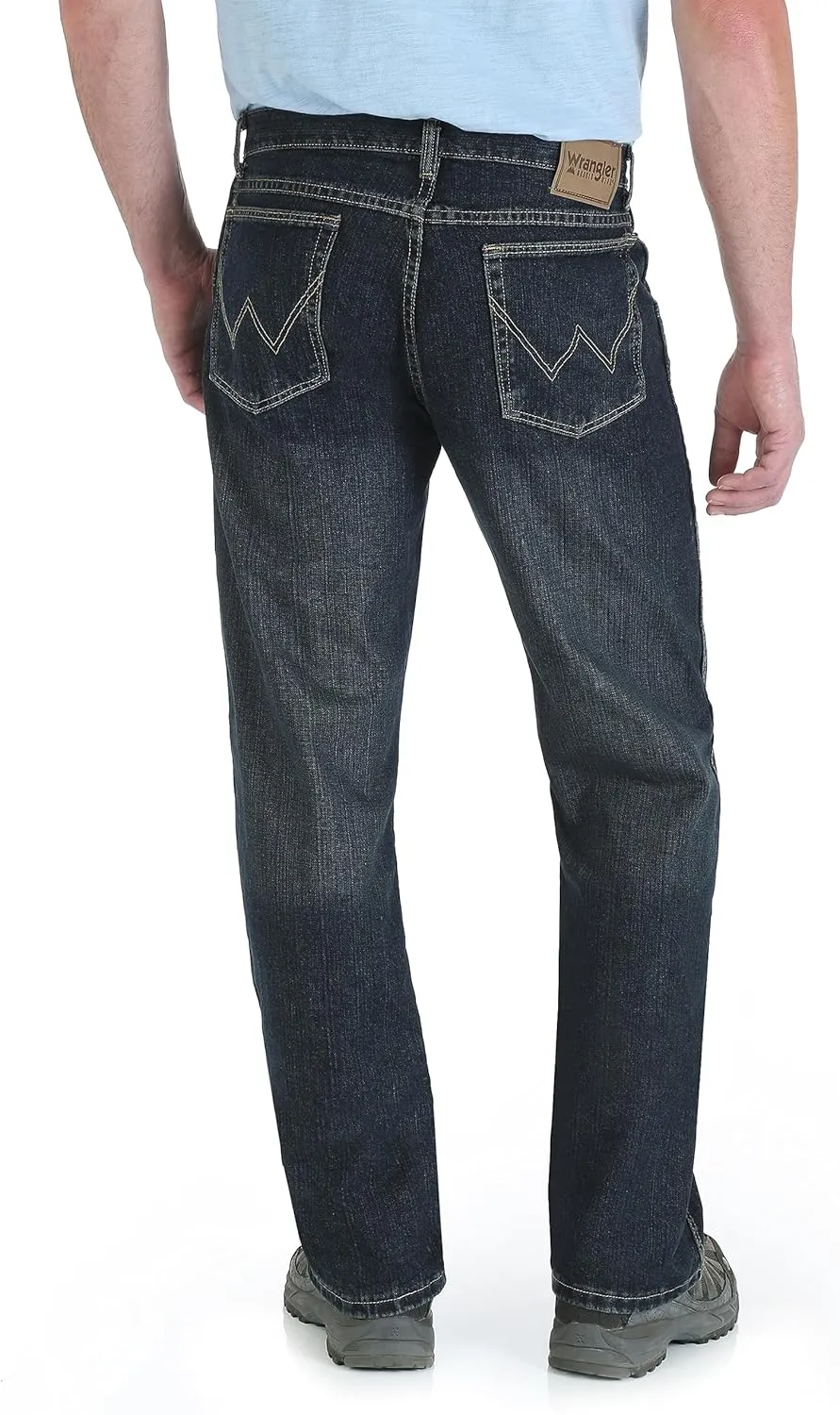 Wrangler Men's Rugged Wear Relaxed Straight Fit Jeans