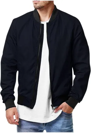 Ymosrh Mens Coats and Jackets Stylish Jacket Spring Fall Causal Softshell Windbreaker Coat Outerwear Coats for Men