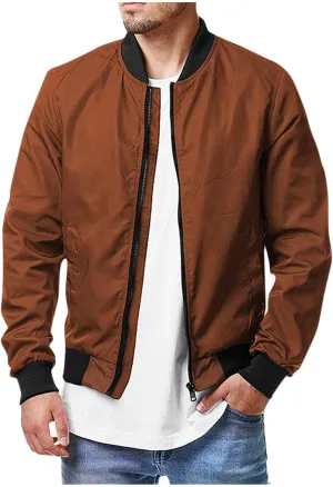 Ymosrh Mens Coats and Jackets Stylish Jacket Spring Fall Causal Softshell Windbreaker Coat Outerwear Coats for Men